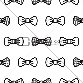 Bow tie little gentleman seamless pattern.