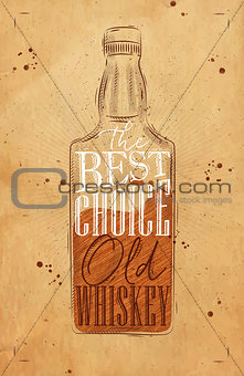 Poster whiskey best choice craft