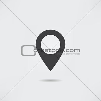 Map pointer gps location icon