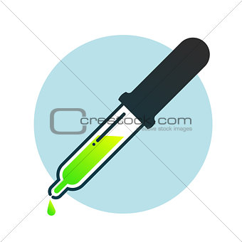 Pipette with liquid