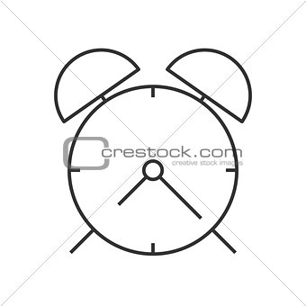 Alarm clock linear icon