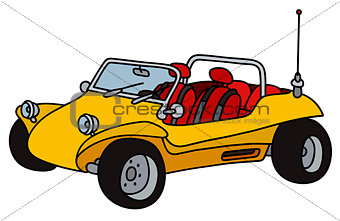 Yellow beach buggy