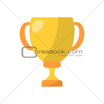 Trophy cup flat icon