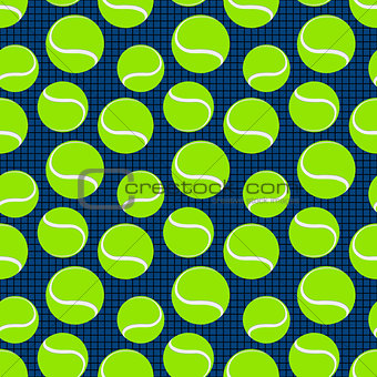 seamless sport pattern with tennis balls. vector