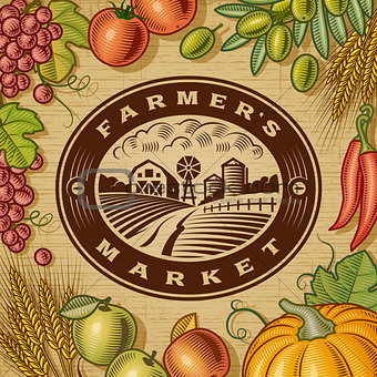 Vintage Farmers Market Label