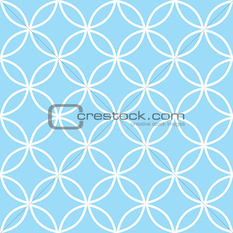 Geometric seamless pattern in pastel blue, modern minimal background