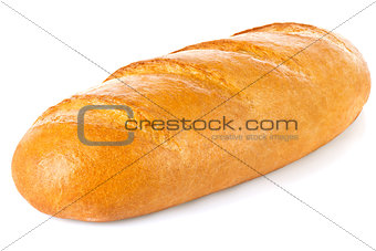 Classic fresh loaf, isolated on white background