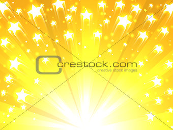 Yellow Background with Stars