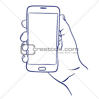 smartphone in hand use