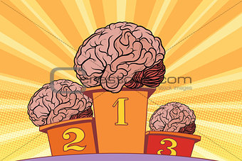 The human brain on sports podium