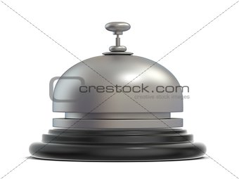 Reception bell. Side view. 3D