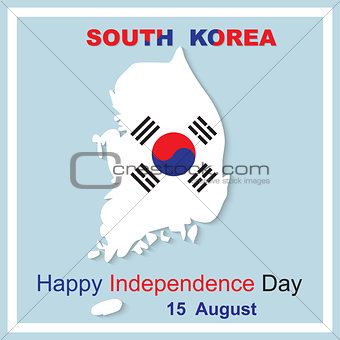 15 August Happy Independence Day South Korea