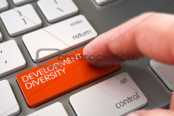 Development Diversity - White Keyboard Concept. 3d.