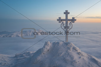 Cross - Christianity symbol surrounded with beautiful nature