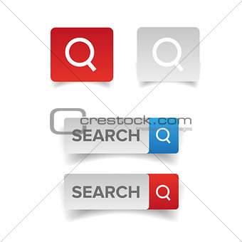 Search icon web button