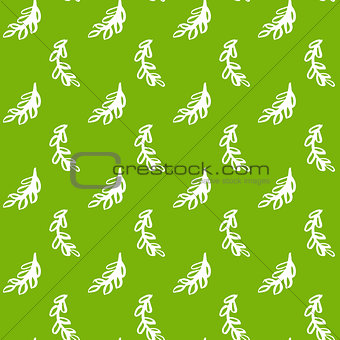 Natural Leaf Green Seamless Pattern
