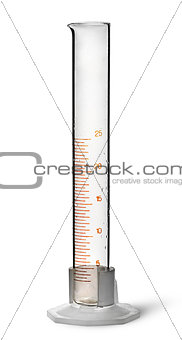 Empty chemical measuring cylinder