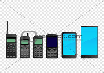 Evolution mobile phone smartphone