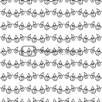 seamless pattern with drops rain. vector