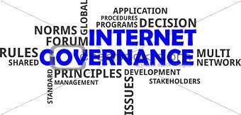 word cloud - internet governance