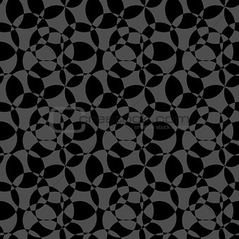 Black and White Abstract Background Seamless Pattern. Vector Ill