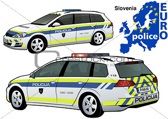 Slovenia Police Car