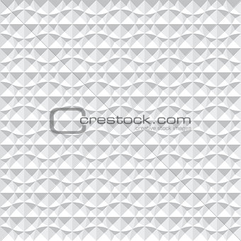 Seamless 3d pattern. White geometric texture. 