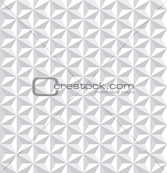 Seamless white 3d pattern. Geometric texture. 