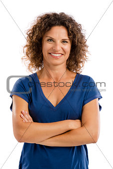 Portrait of a happy mature woman