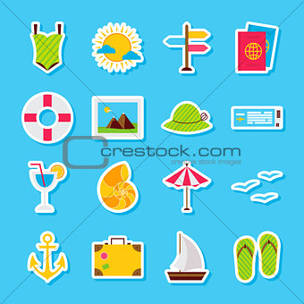 Summer Travel Stickers