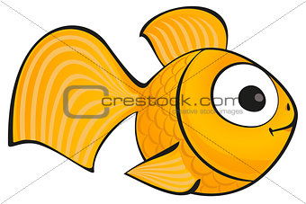 golden fish isolated