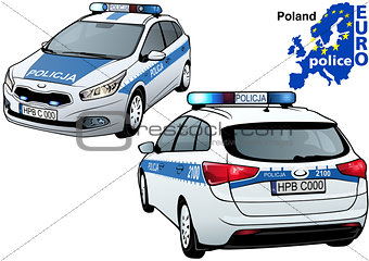 Poland Police Car