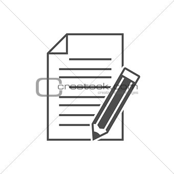 Note with pencil icon