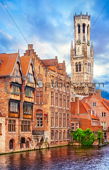 Medieval bell tower Belfort van Brugge