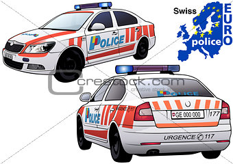 Swiss Police Car