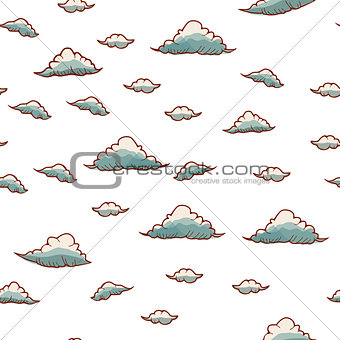 Abstract background with rain and cloud