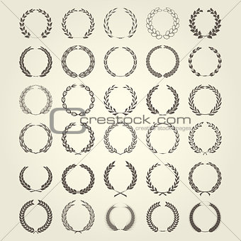 Laurel Wreaths collection in different style