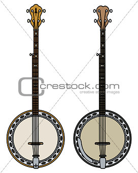 Two five string banjo