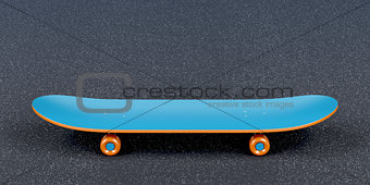 Blue skateboard