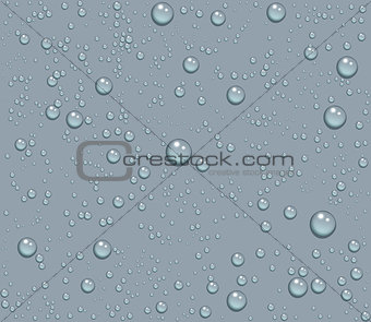 Dew drops of water seamless background