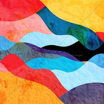 Abstract background of bright wavy design