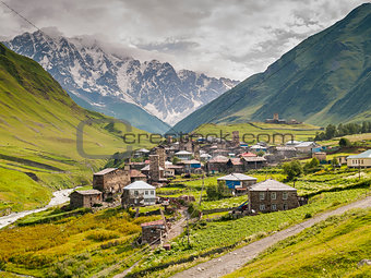 Ushguli village. Europe, Caucasus,  Georgia.