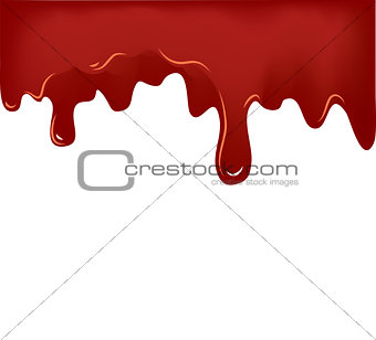 Illustration of Flowing Blood on white background . vector