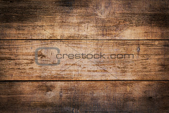 Weathered Brown Wooden Boards Background