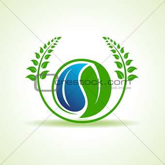 Save water and environment concept stock vector