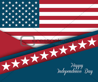 Fourth of July. Independence day greeting card