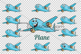 airplane plane airliner aviation emotions characters collection