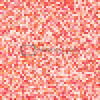 Red vector tiles mosaic background