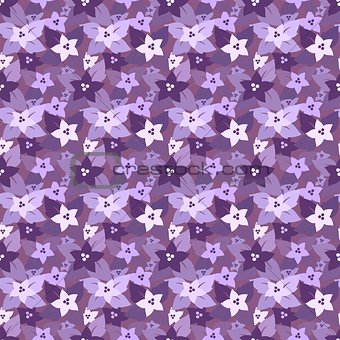 Seamless floral pattern in lilac colors