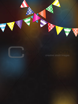 Festive background with flags for design
